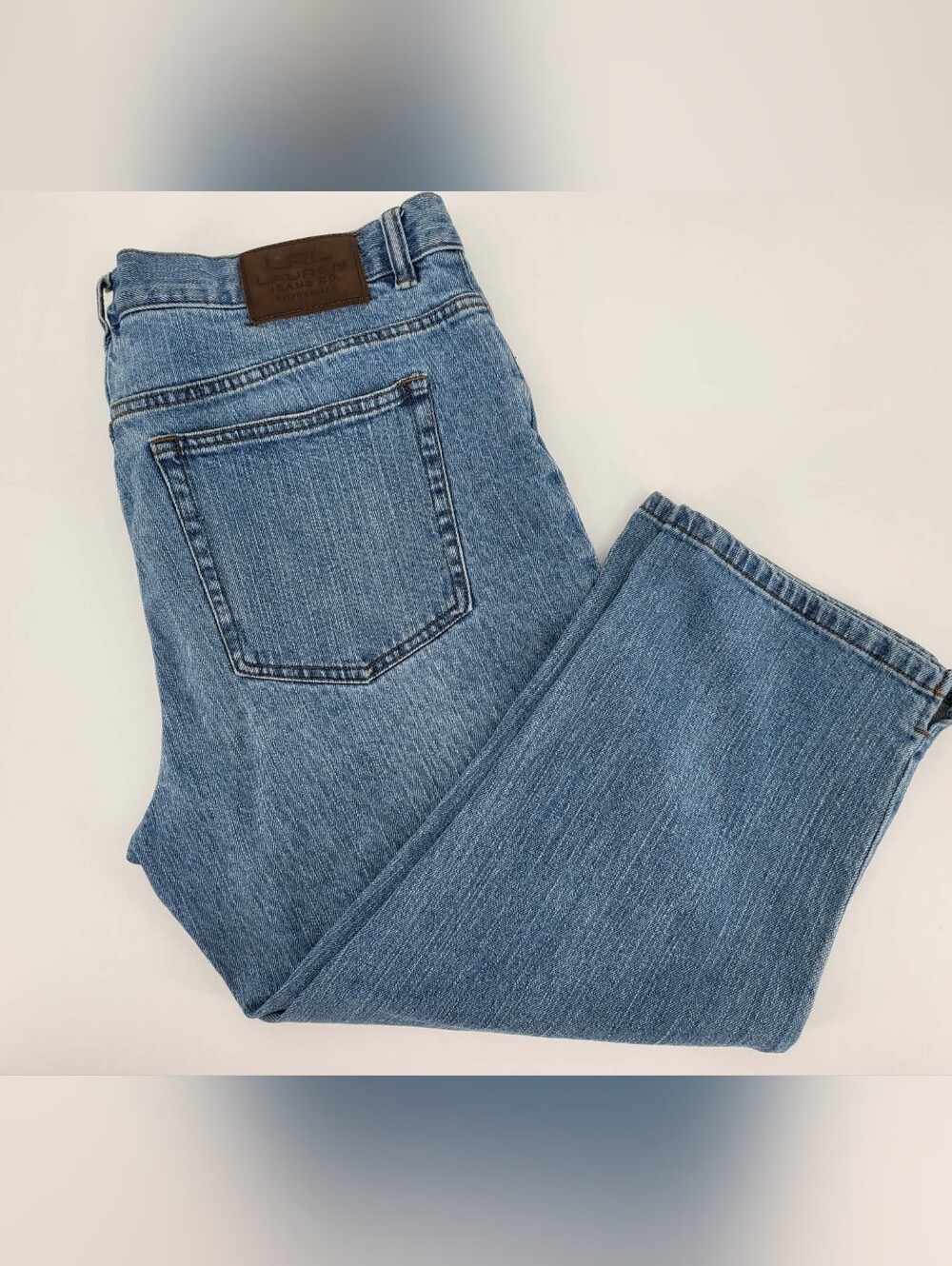 Lauren Jeans Co. Ralph Lauren Women’s Classic Mid Calf Medium Wash